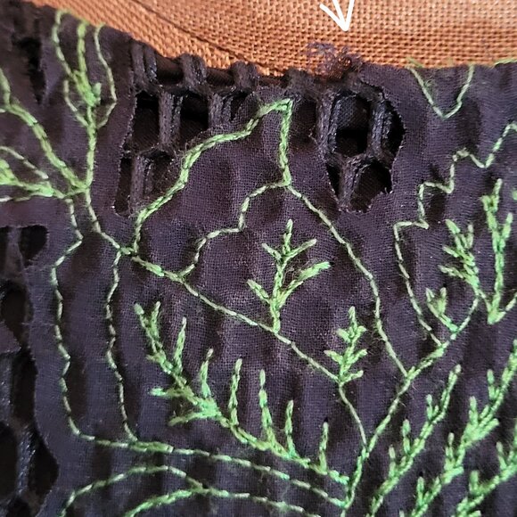 Tory Burch Blue Lace Applique Fishnet Sheath Dress - Picture 7 of 17